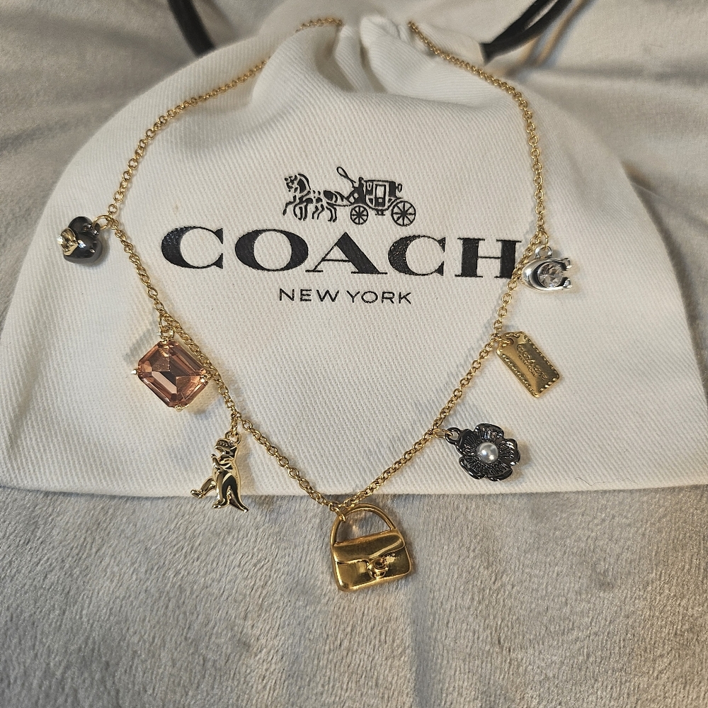 Coach Mini Handbag Charm Neckalce